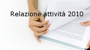 Relazione attività anno 2010